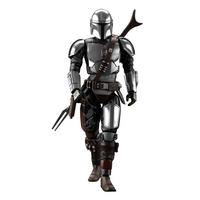 list item 1 of 4 Bandai Spirits Star Wars: The Mandalorian Beskar Armor Silver Coating Model Kit 7.40-in