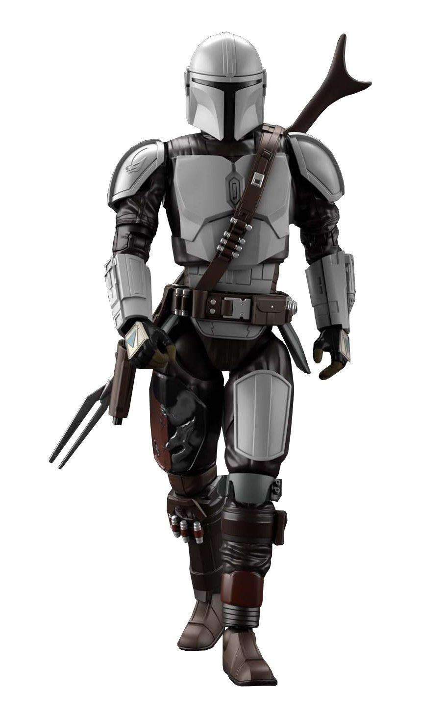 Bandai Spirits Star Wars: The Mandalorian Beskar Armor Plastic Silver Coating Model Kit 7.40-in
