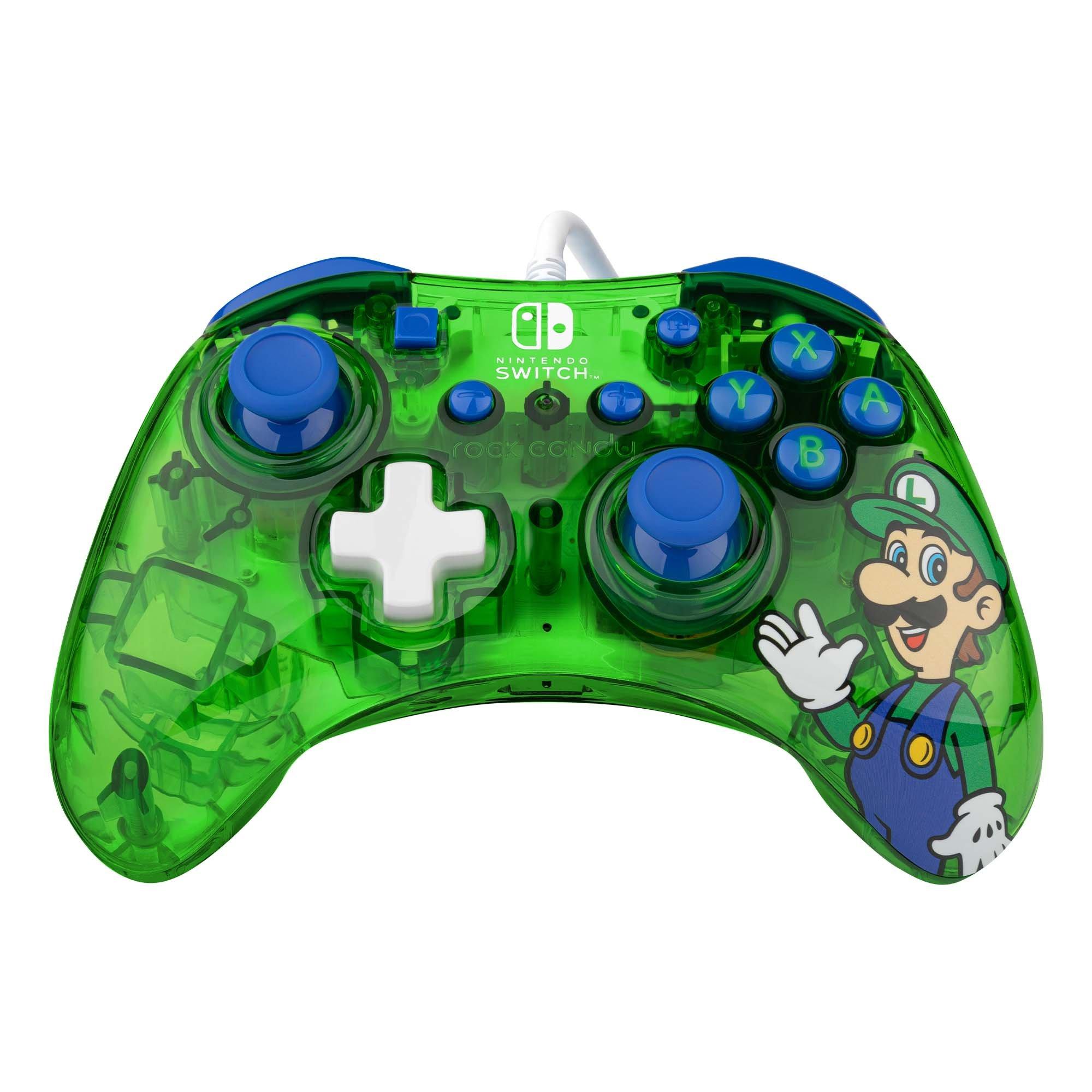 PDP Rock Candy Wired Controller for Nintendo Switch Luigi Lime | GameStop