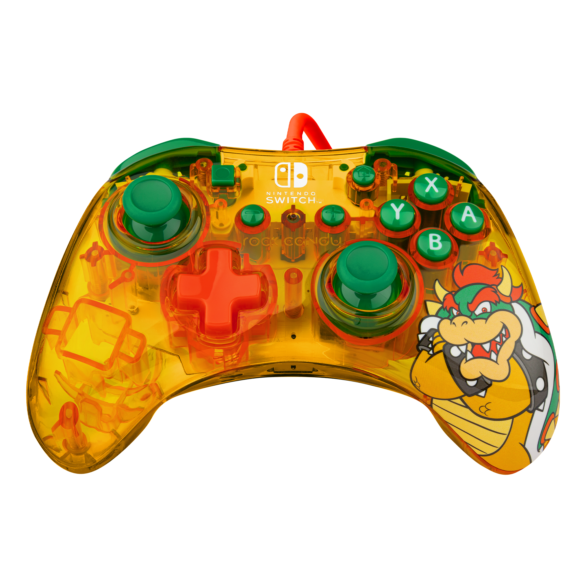 PDP Rock Candy Wired Controller Lemon Bomb Bowser for Nintendo