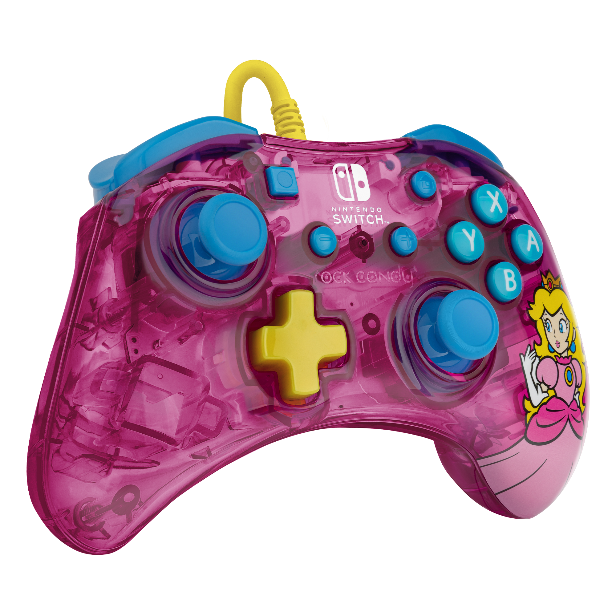 PDP Rock Candy Wired Controller for Nintendo Switch/ Lite/ OLED - Bubblegum  Princess Peach