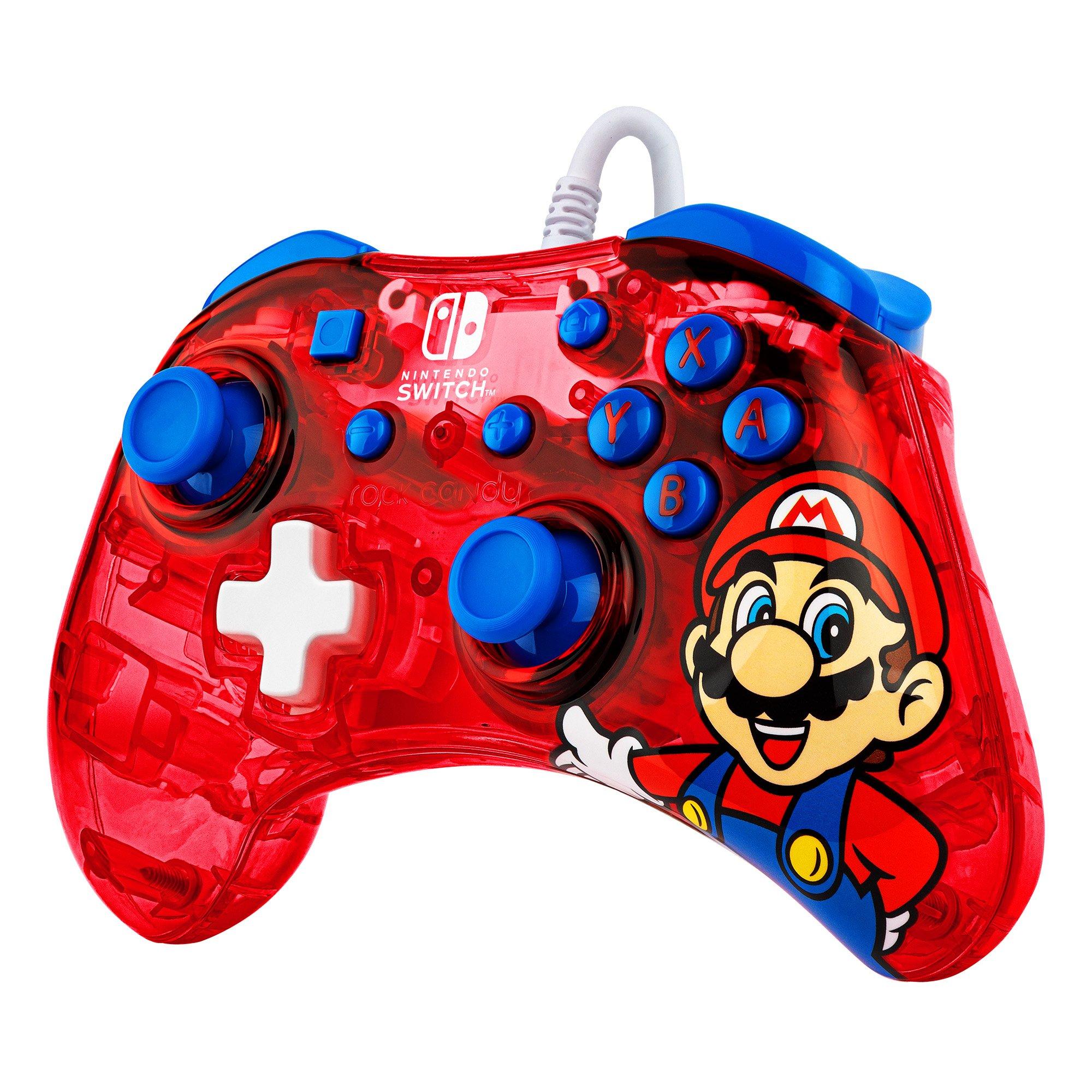 Rock Candy Super Mario Bros. Mario Wired Controller for Nintnedo Switch