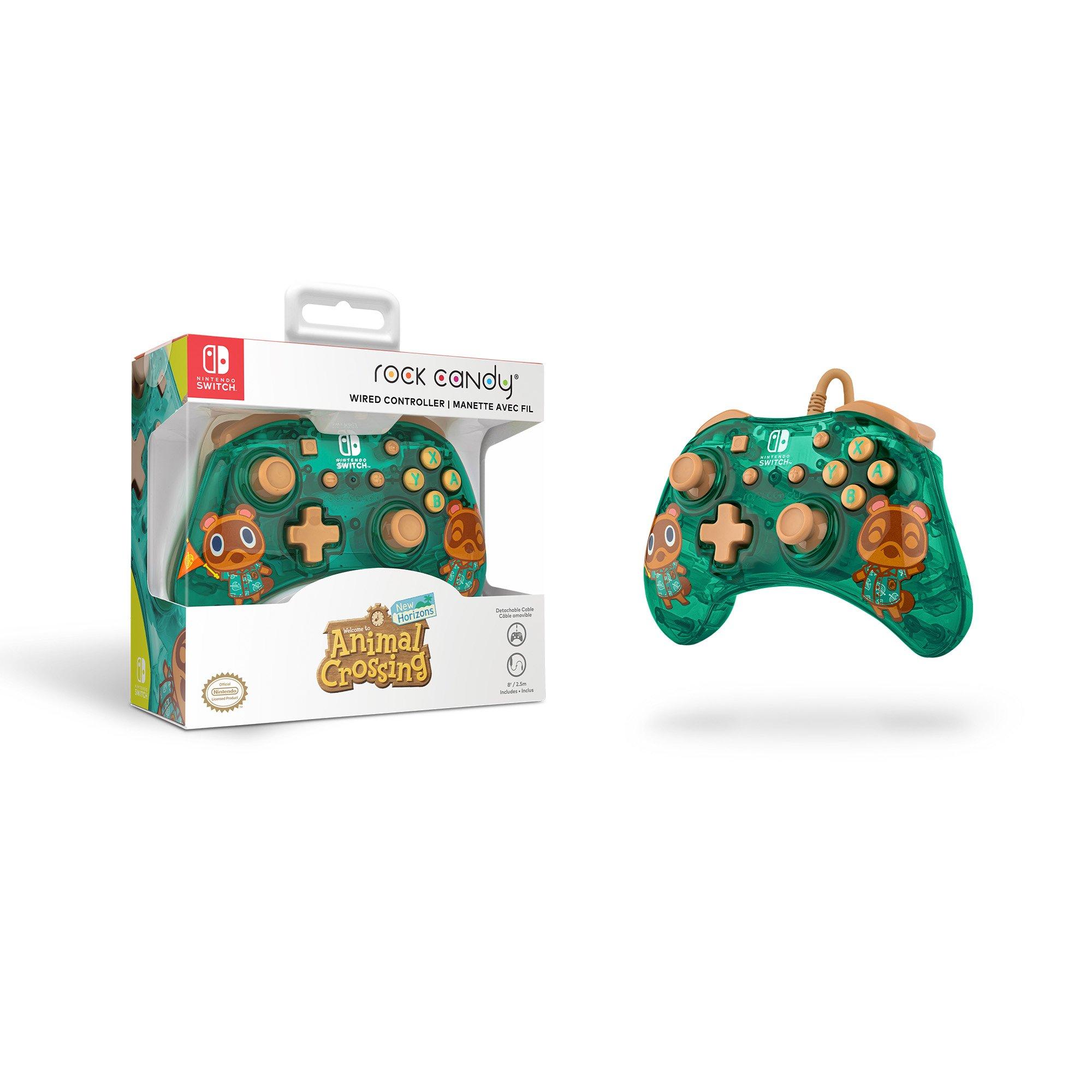 Rock Candy Animal Crossing Tom Nook Wired Controller for Nintendo Switch