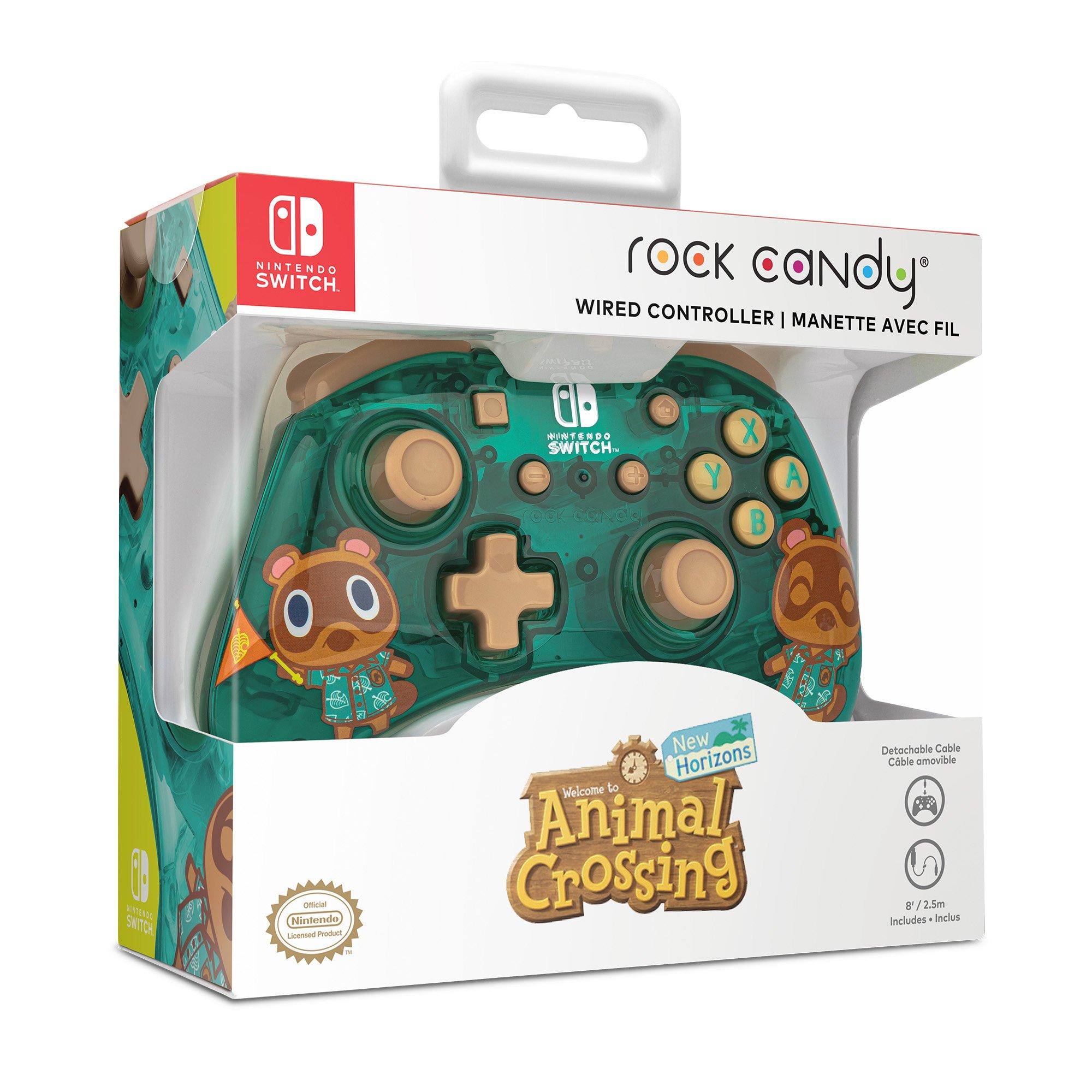 Rock Candy Animal Crossing Tom Nook Wired Controller for Nintendo Switch