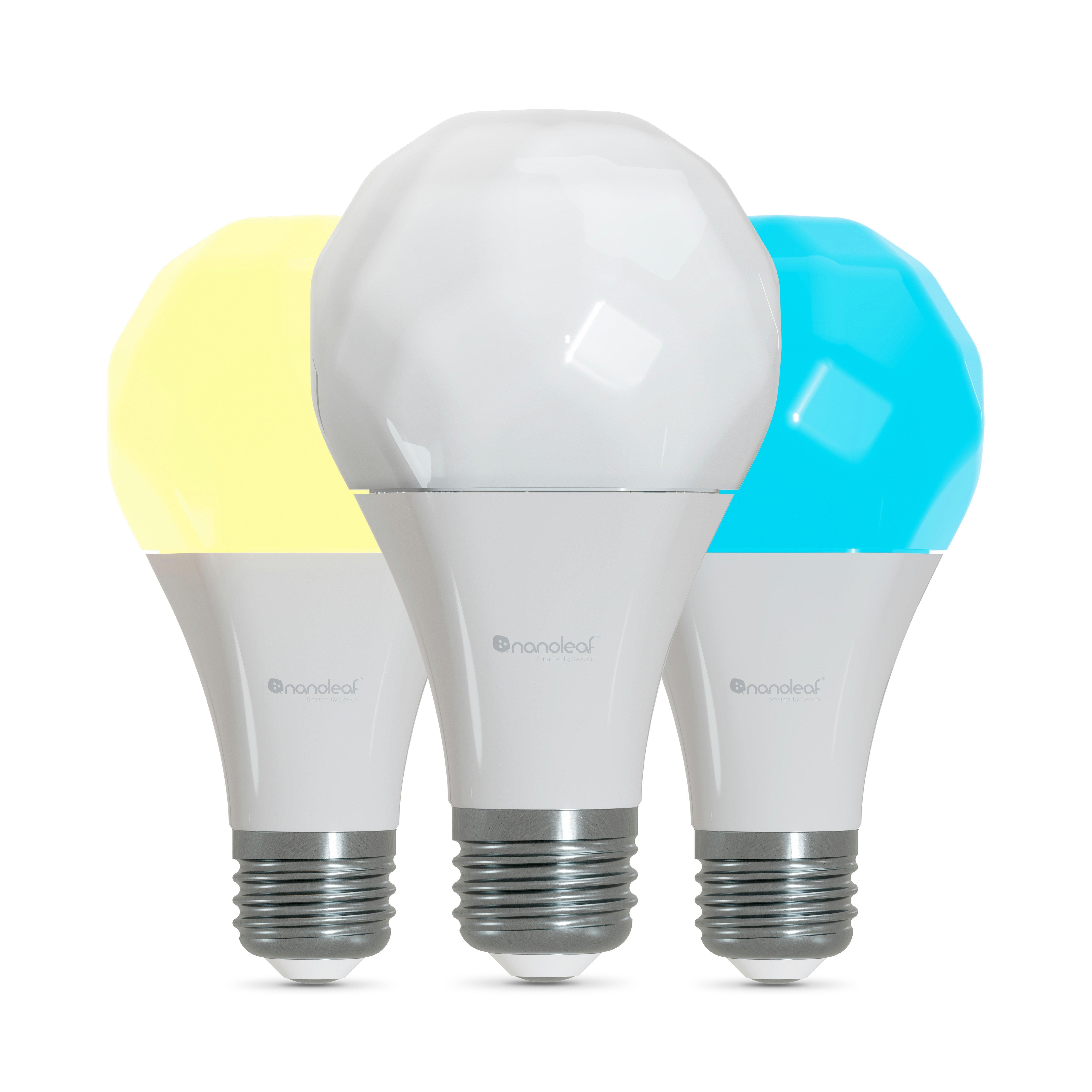 list item 3 of 4 Nanoleaf Essentials A19 E26 Smart LED Bulb 3 Pack