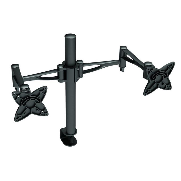 TygerClaw 13-in to 23-in Clamping Dual Monitor Desk Mount (GameStop)