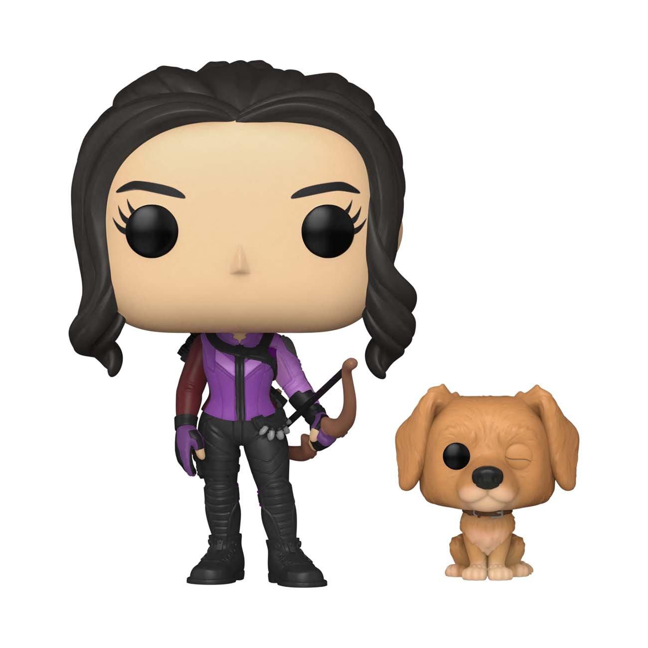 Funko Pop And Buddy Hawkeye Kate Bishop With Lucky The Pizza Dog Vinyl Bobblehead Gamestop