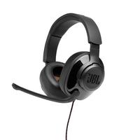 list item 1 of 10 JBL Quantum 300 Hybrid Wired Over Ear Gaming Headset with Flip-up Mic