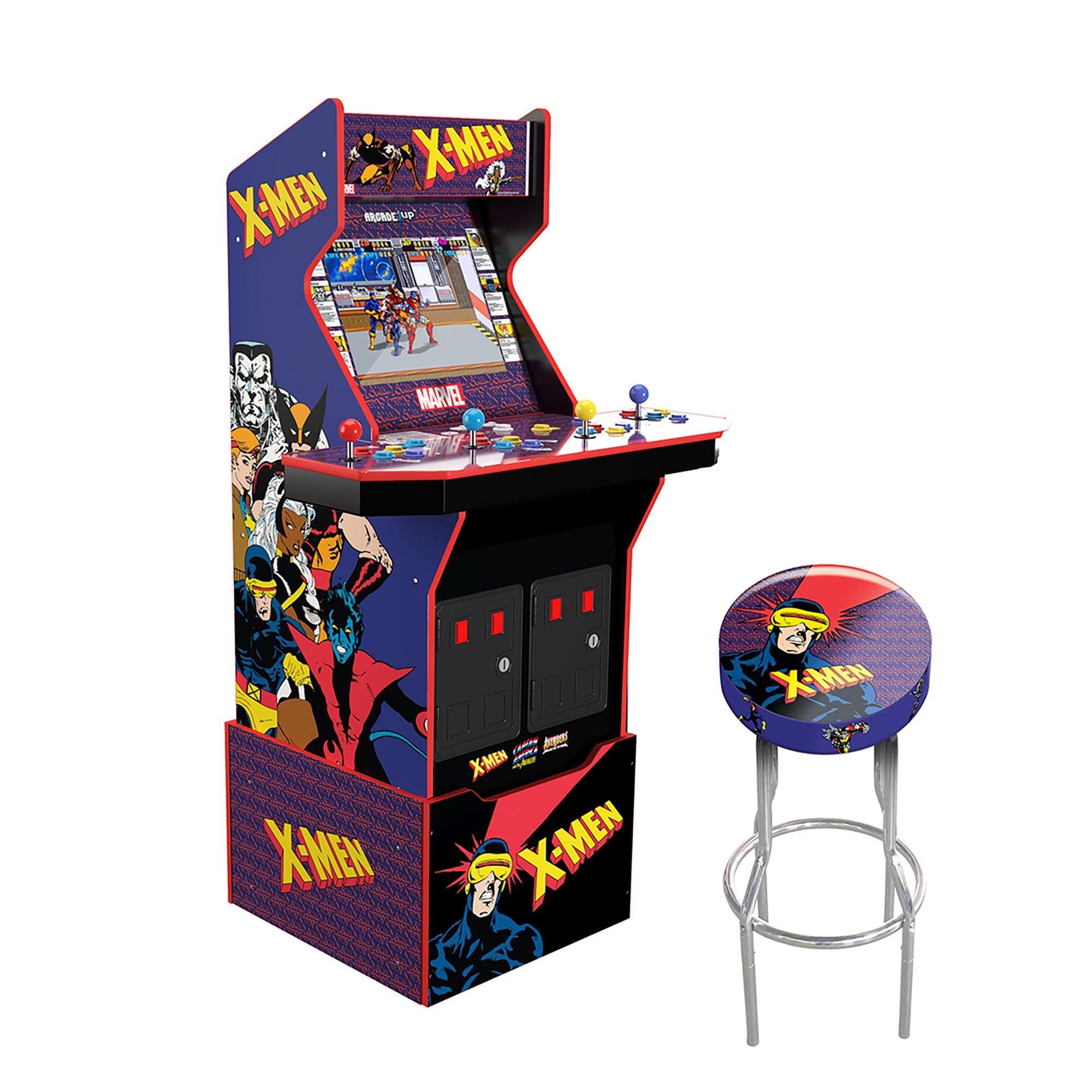 X-Men 4-player Wi-Fi Enabled Arcade Cabinet with Stool