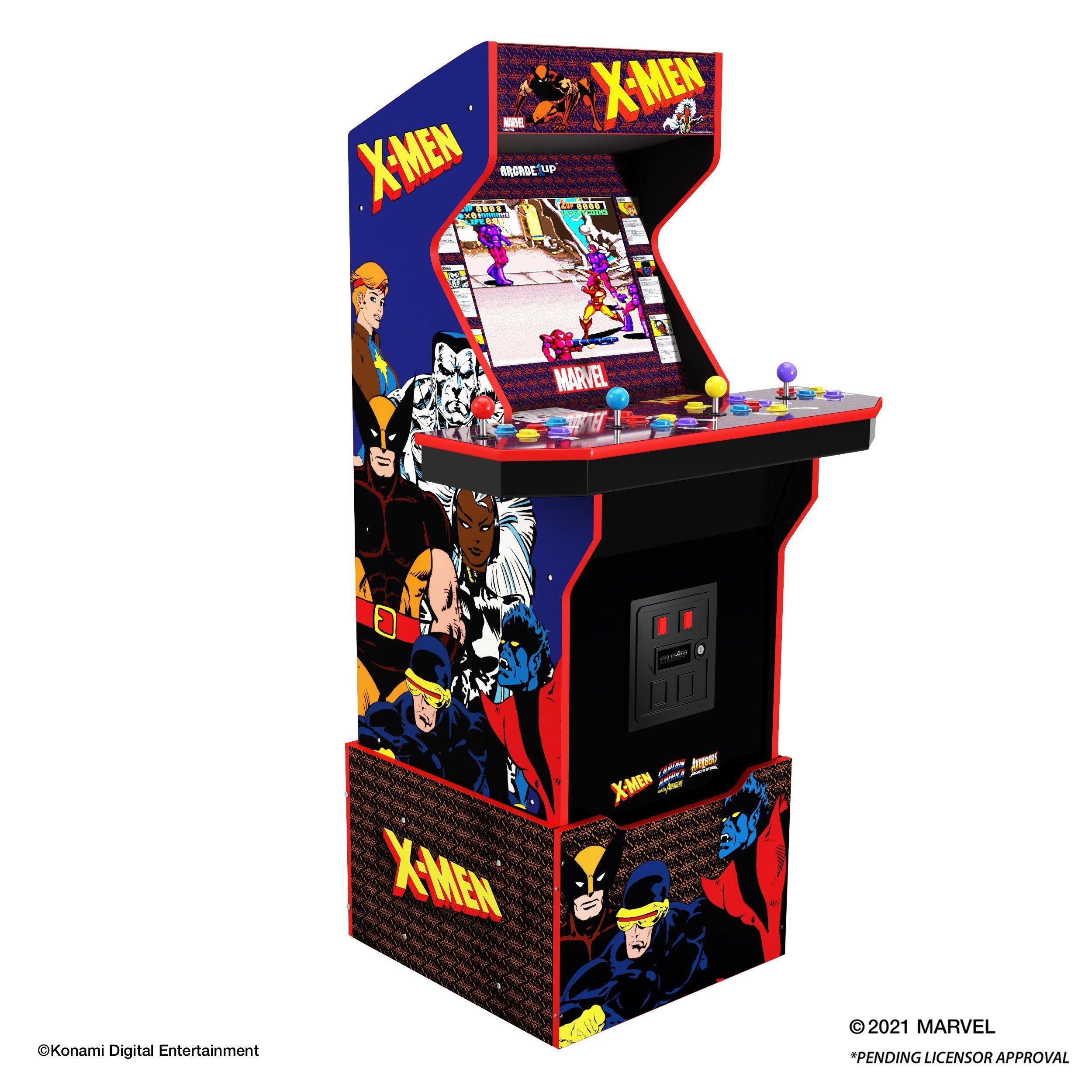 X-Men 4-player Wi-Fi Enabled Arcade Cabinet with Stool