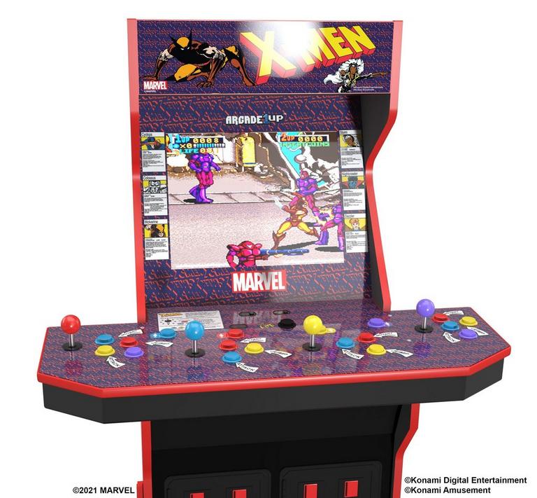 X-Men 4-player Wi-Fi Enabled Arcade Cabinet with Stool