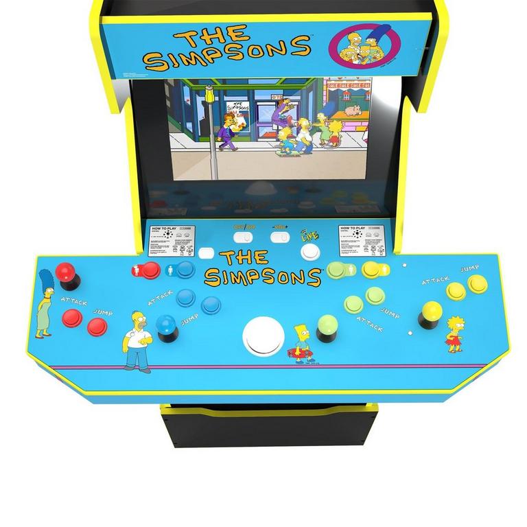 The Simpsons 4-Player Wi-Fi Enabled Arcade Cabinet with Stool