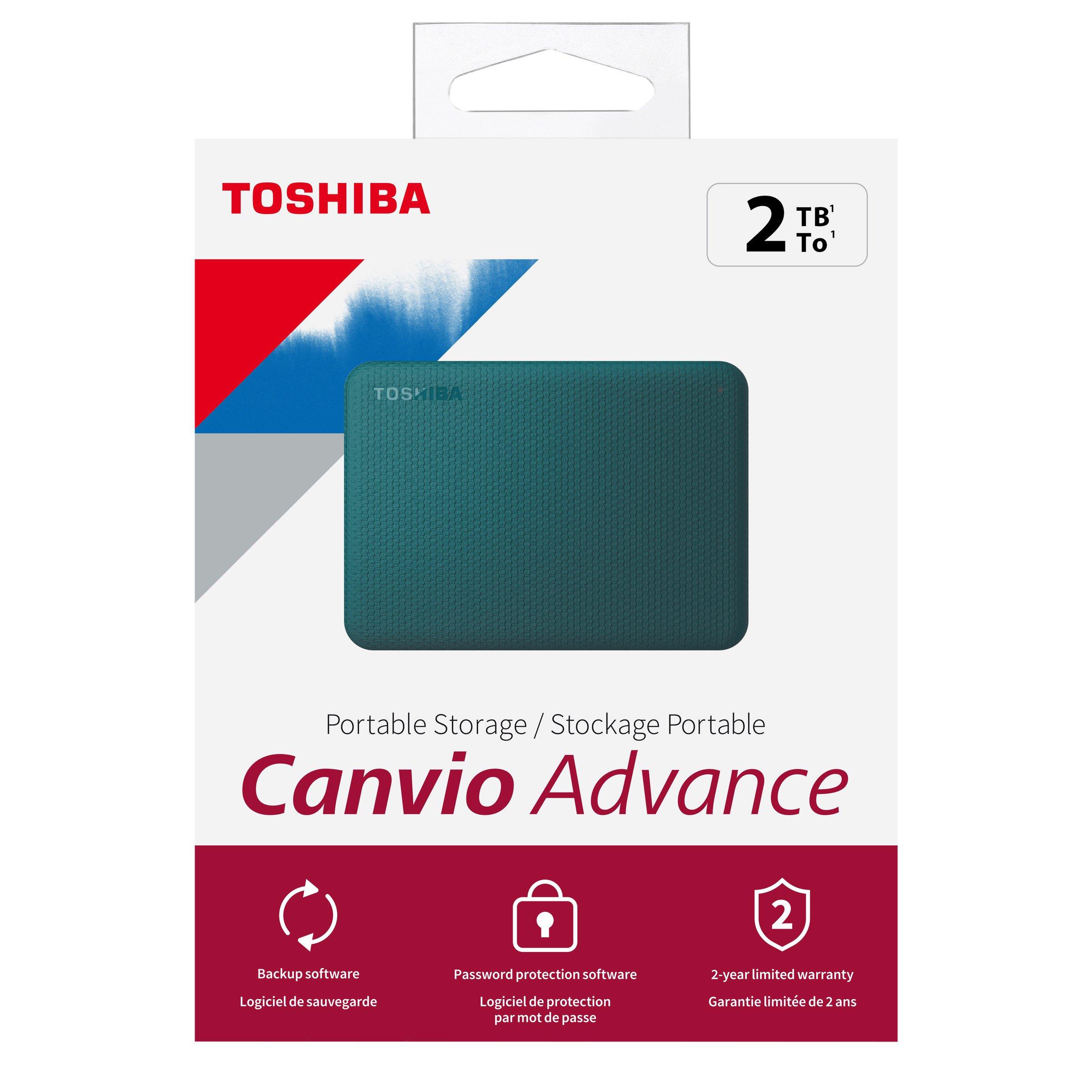 list item 32 of 61 Toshiba CANVIO Advance Portable External Hard Drive 2TB