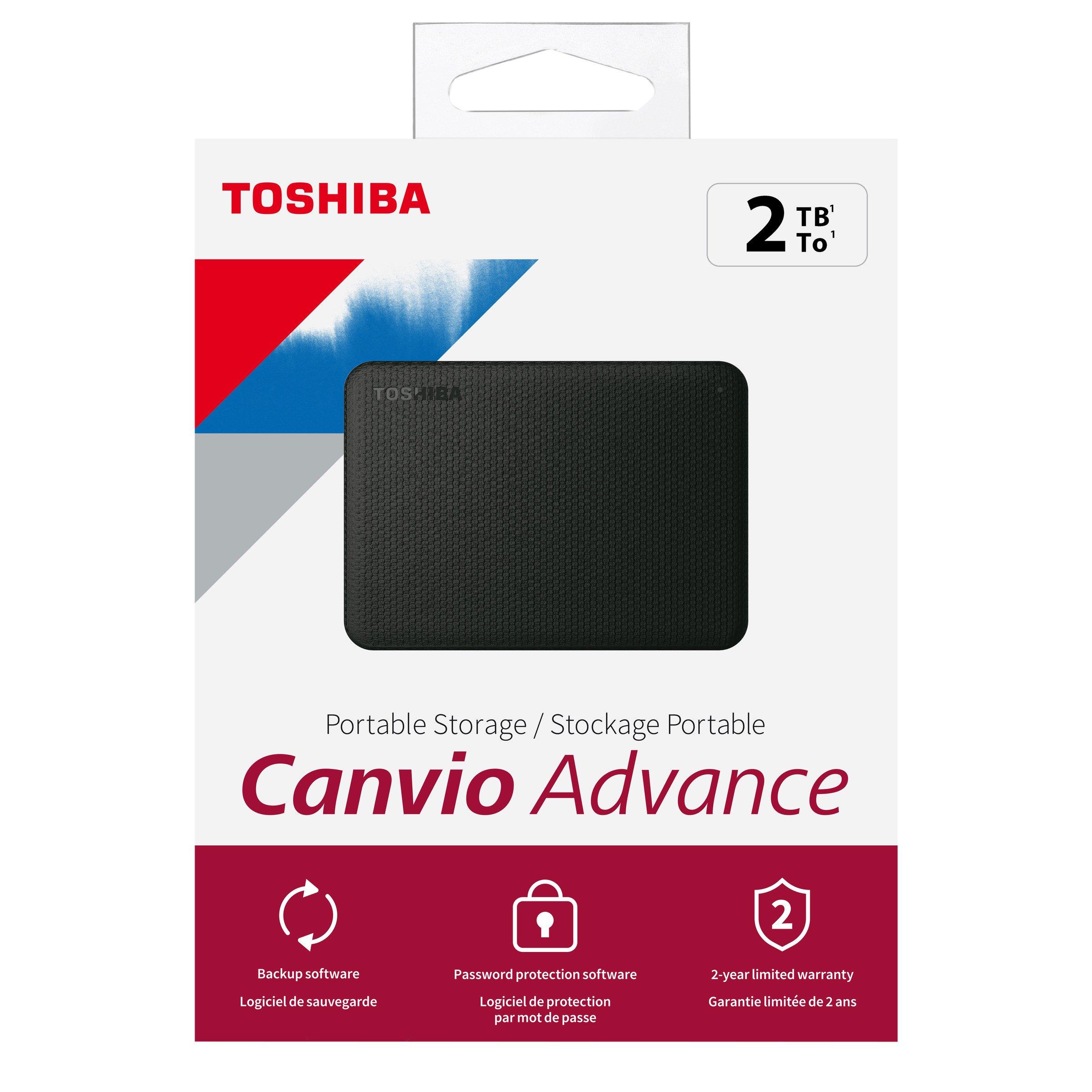 list item 44 of 61 Toshiba CANVIO Advance Portable External Hard Drive 2TB