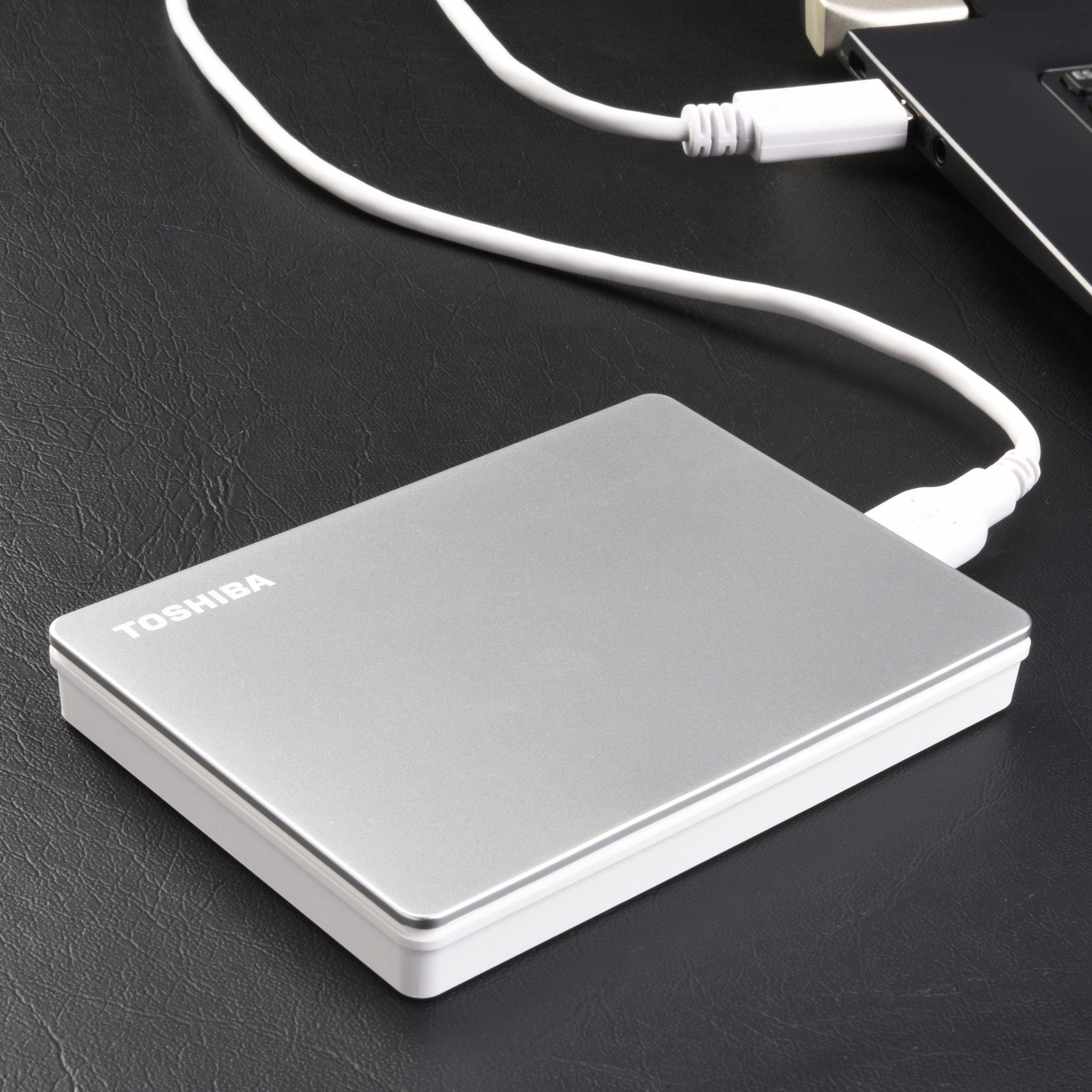 list item 22 of 34 Toshiba CANVIO Flex Portable External Hard Drive 2TB Silver