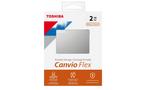 Toshiba CANVIO Flex Portable External Hard Drive 2TB Silver