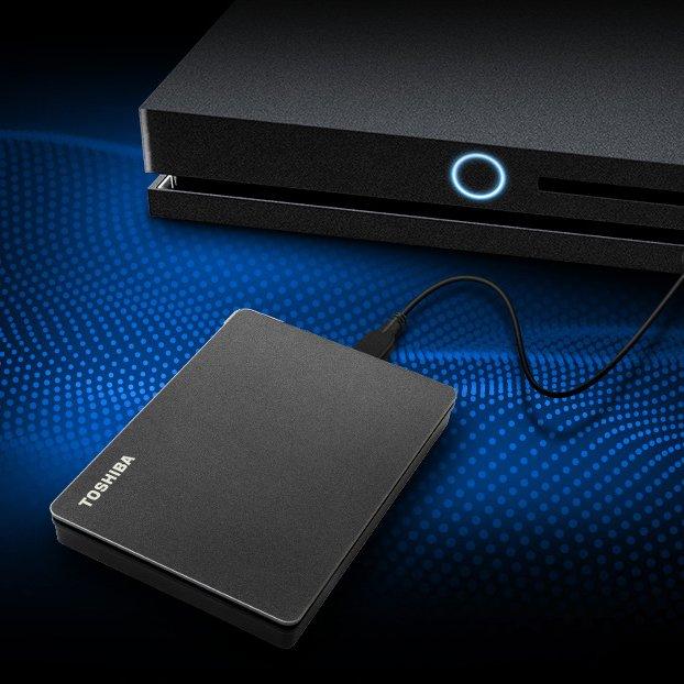 Toshiba CANVIO Gaming Console Portable External Hard Drive 4TB Black