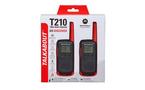 Motorola Solutions Talkabout T210 Two-Way Radio 2 Pack Red/Black