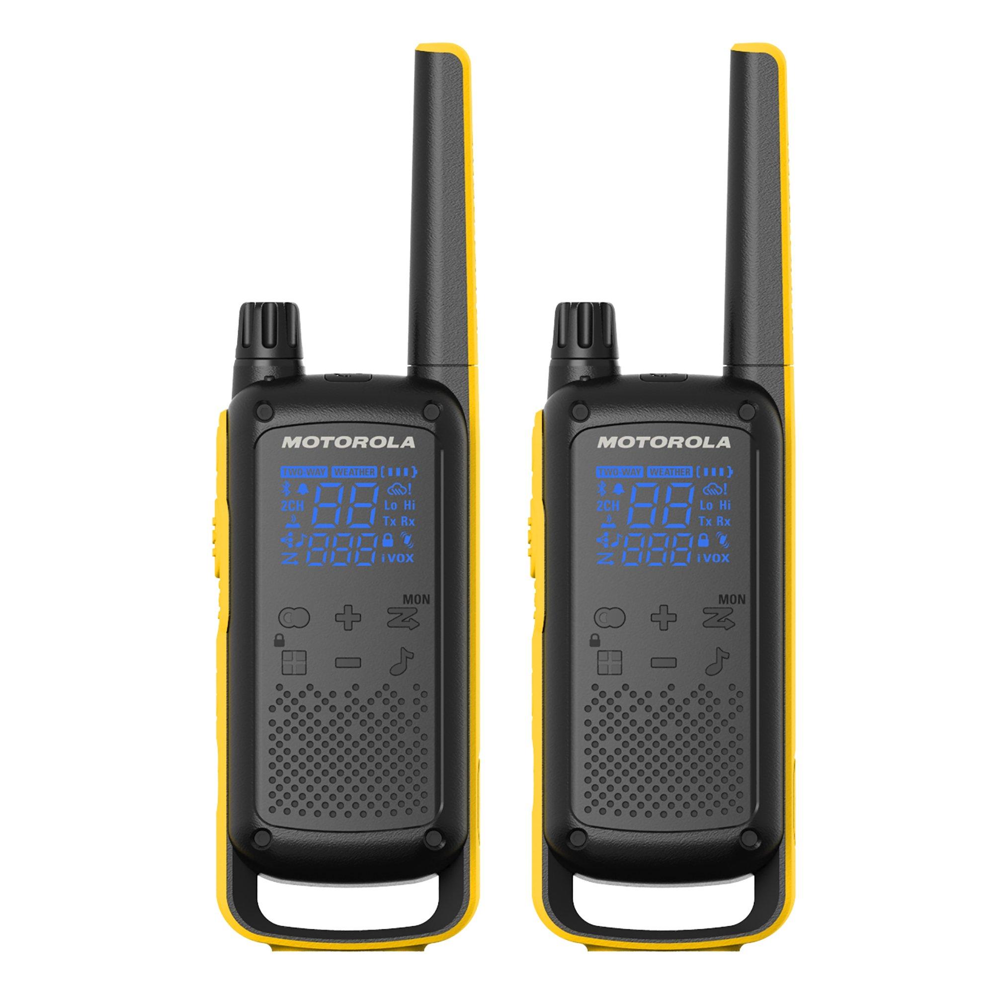 Motorola Solutions Talkabout T470 Two-Way Radio 2 Pack Black/Yellow   GameStop