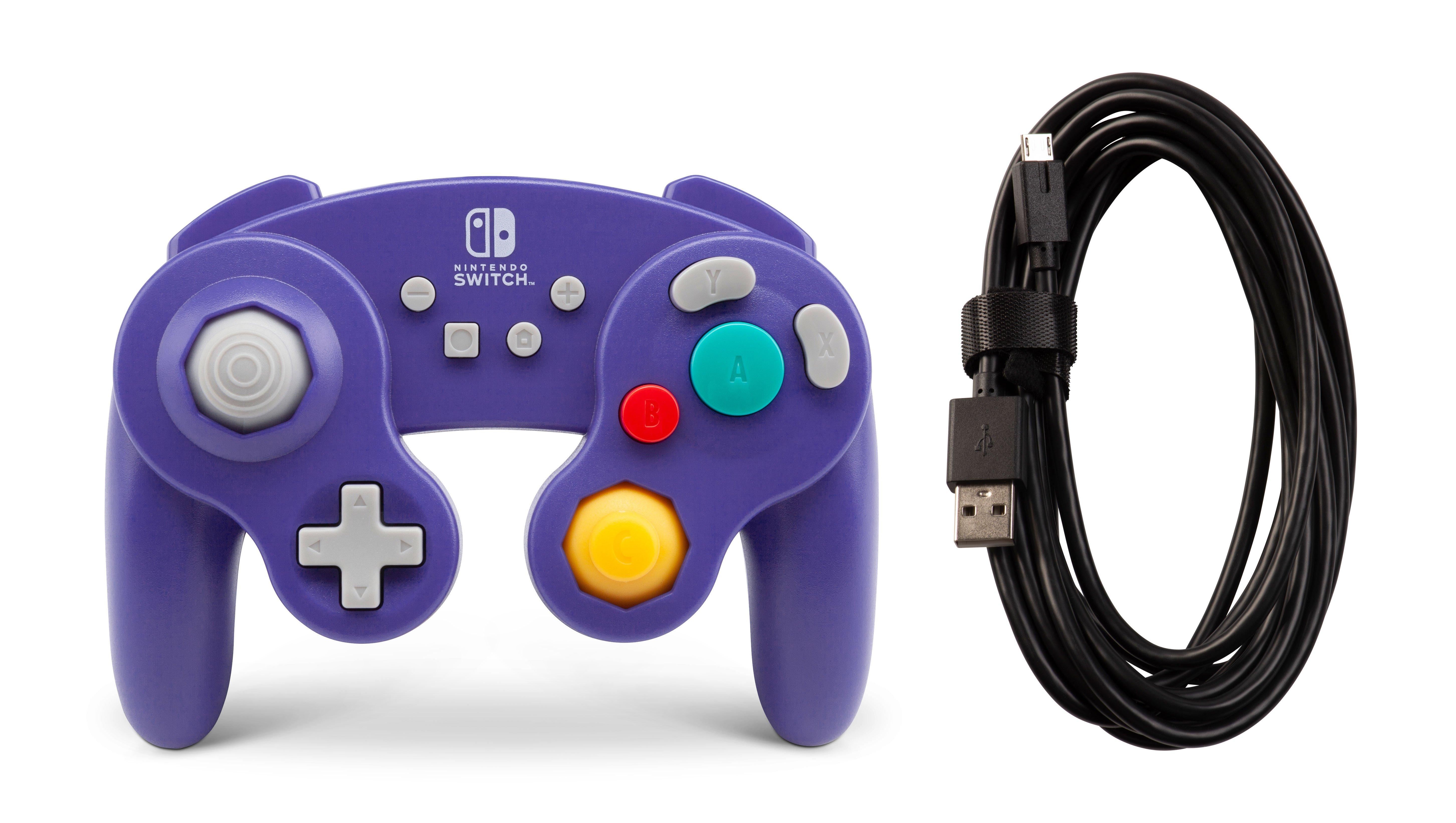 list item 7 of 9 PowerA GameCube Style Wired Controller for Nintendo Switch - Purple