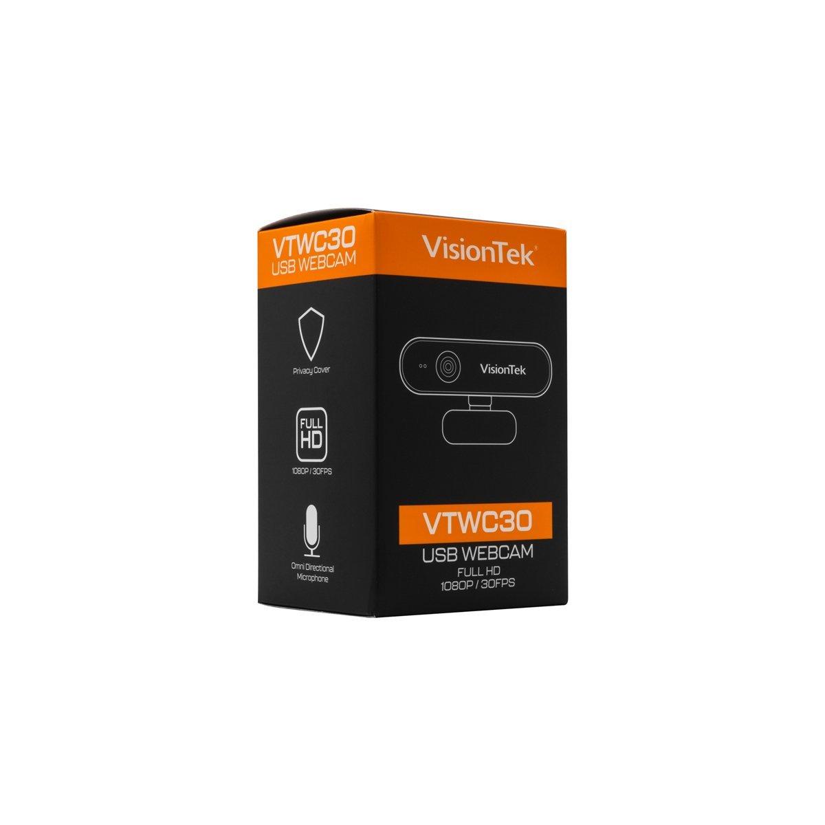 VisionTek VTWC30 Premium Full HD 1080p Manual Focus Webcam