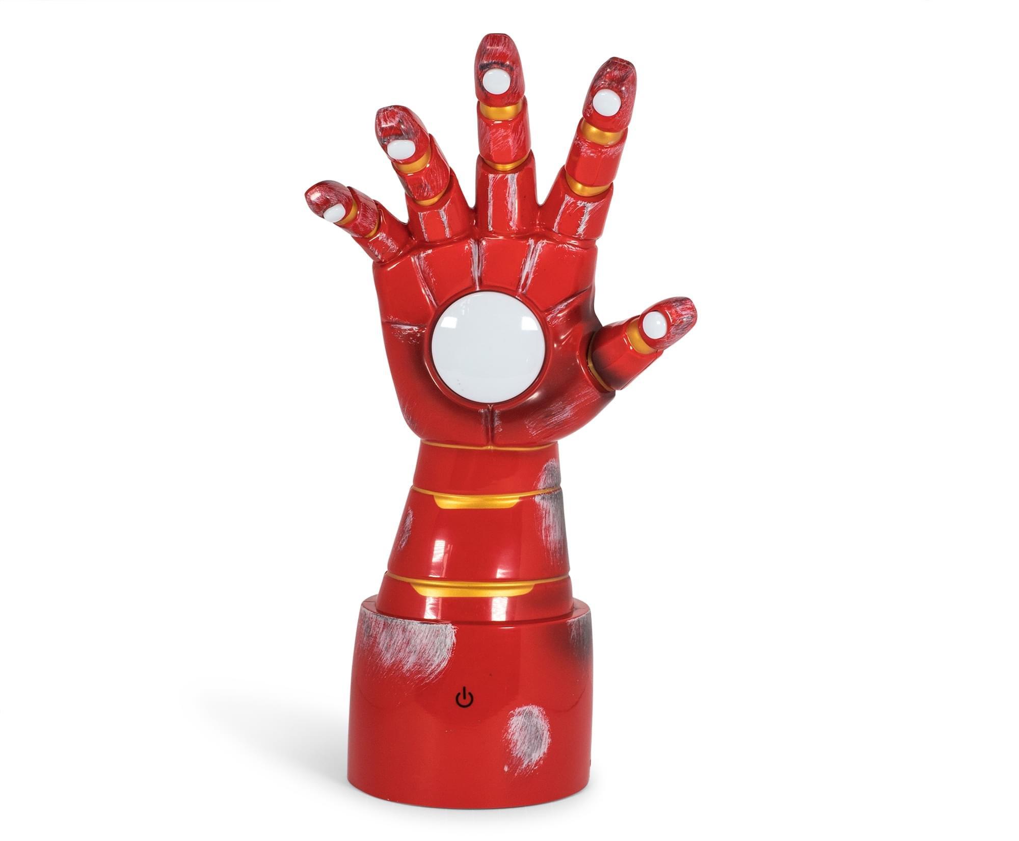 list item 1 of 7 Toynk Marvel Iron Man Glove LED Desk Light