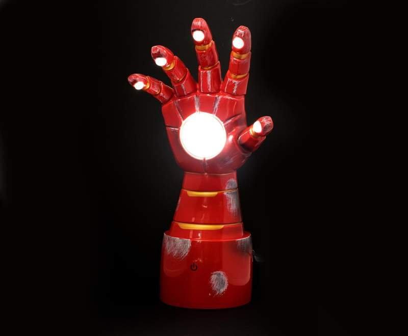 list item 3 of 7 Toynk Marvel Iron Man Glove LED Desk Light