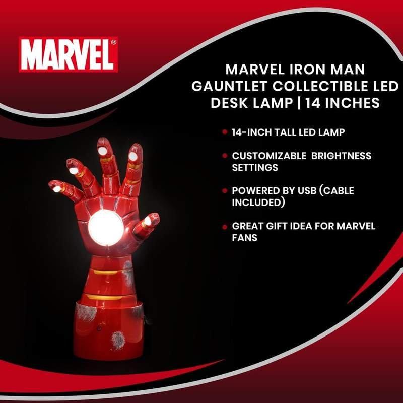 list item 7 of 7 Toynk Marvel Iron Man Glove LED Desk Light