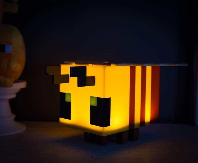 Minecraft TNT Block LED Glitter Motion Lamp 12” GameStop