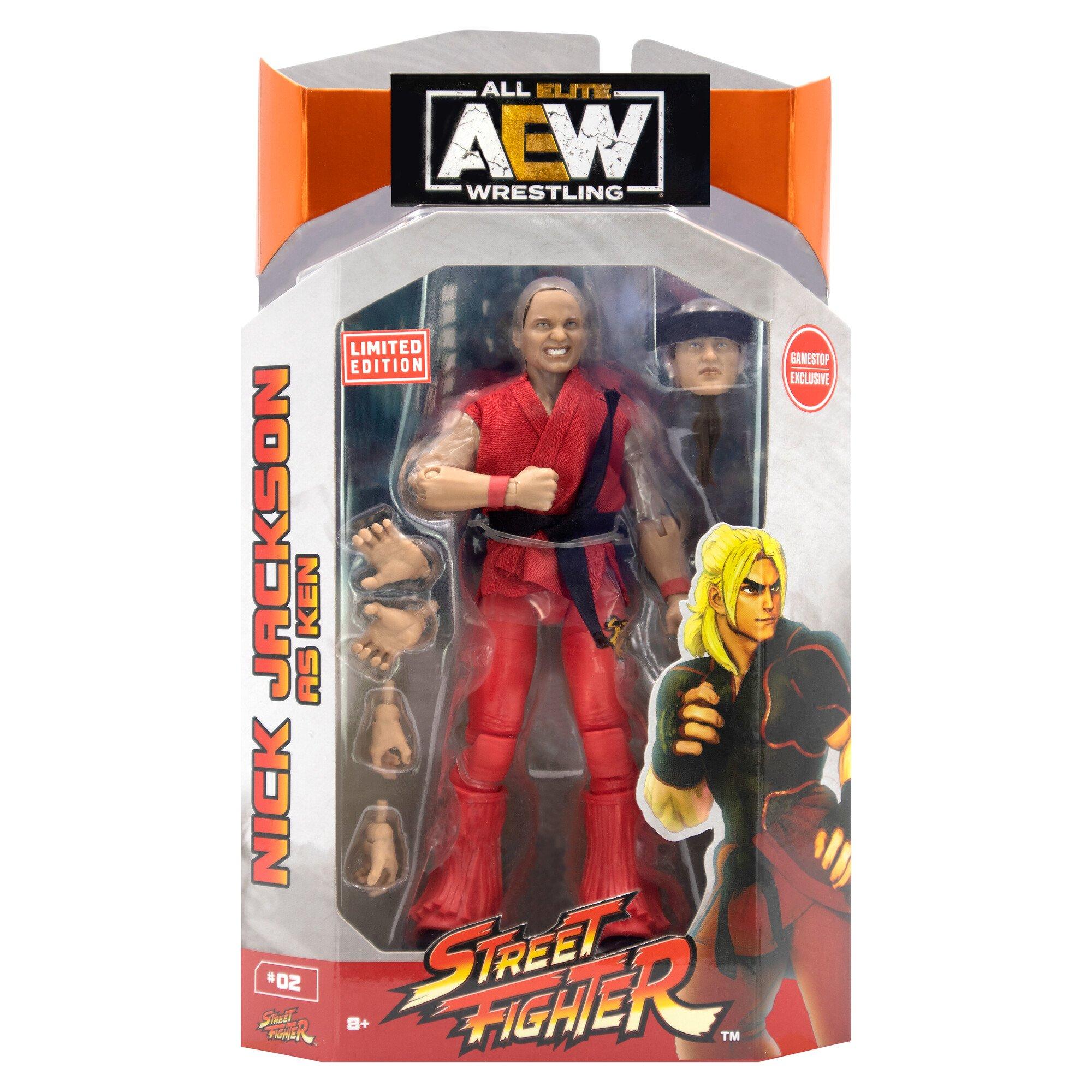 Jazwares All Elite Wrestling x Street Fighter Nick Jackson (Ken) 6 