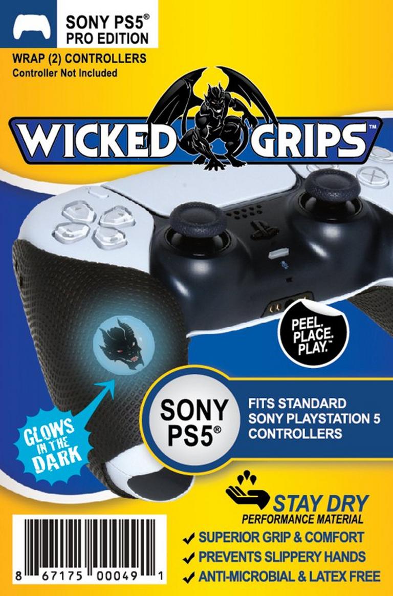 WickedGrips Pro Edition Controller Grips for Sony DualSense PlayStation 5 Controller 2 Pack