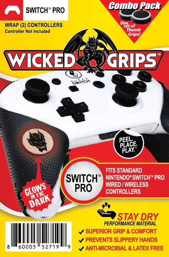 WickedGrips Pro Edition Controller Grips for Nintendo Switch Pro