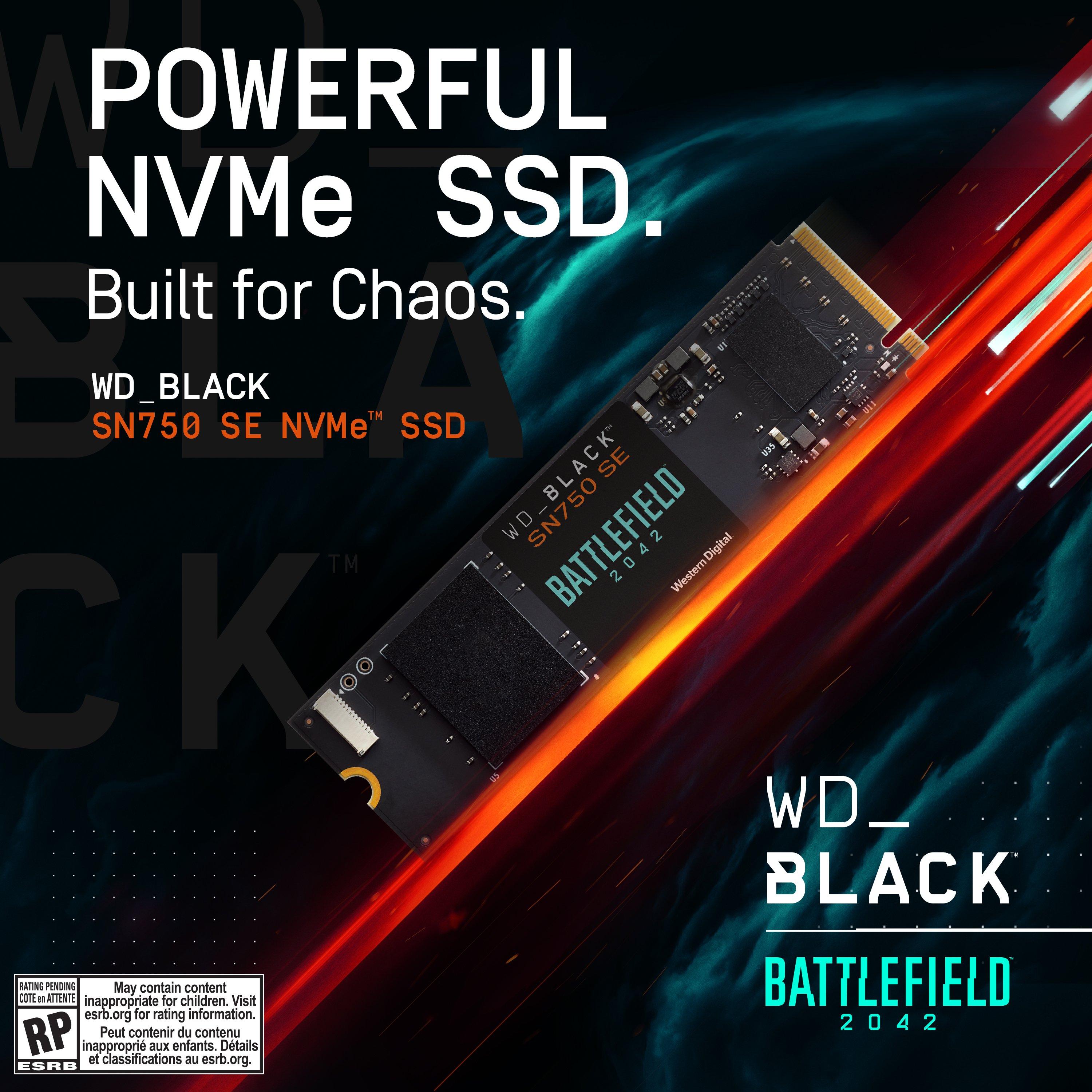 WD_BLACK SN750 SE NVMe SSD Battlefield Bundle 1TB - PC