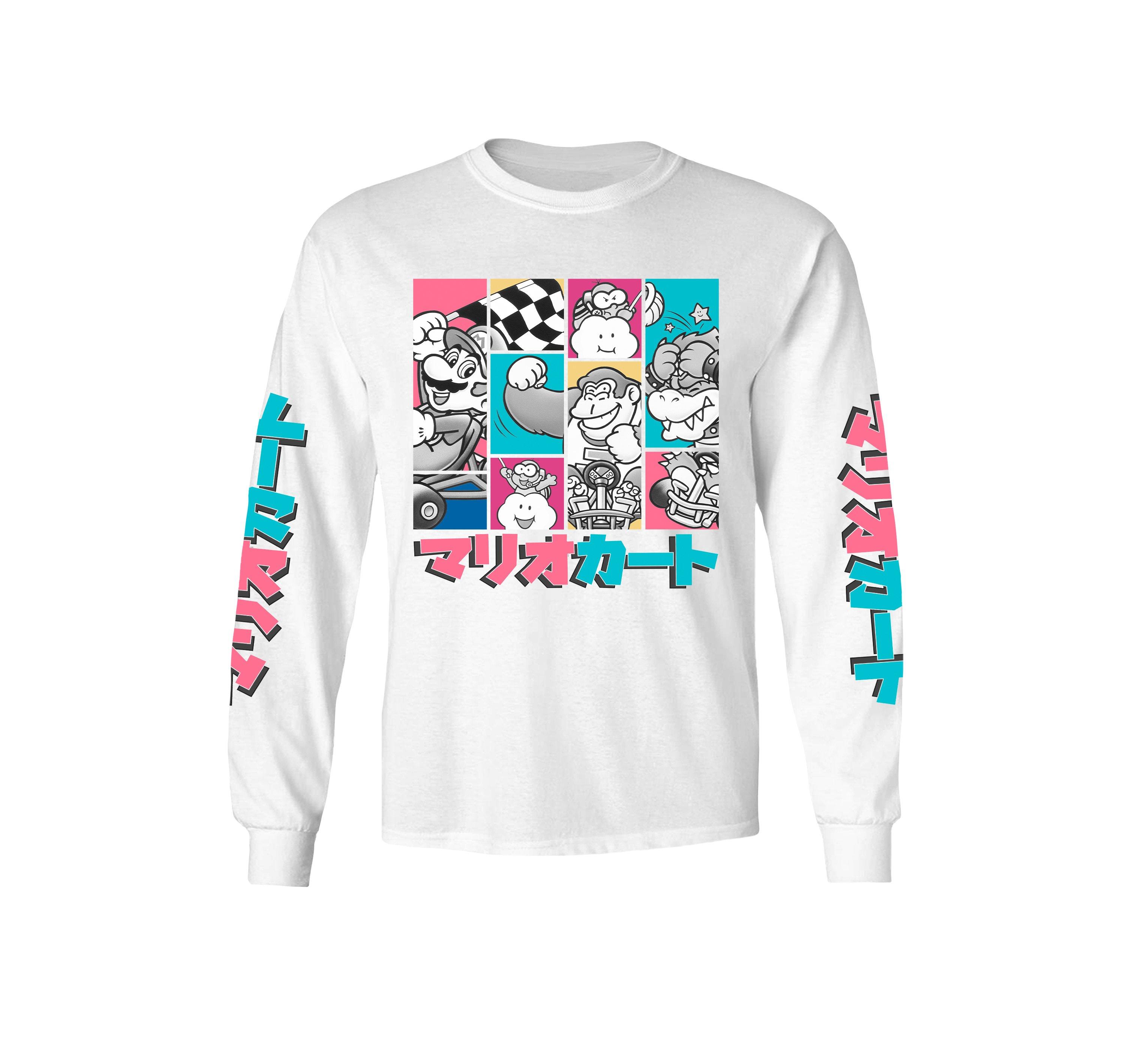 Super Mario Bros. Mario Kanji Youth Long Sleeve T-Shirt