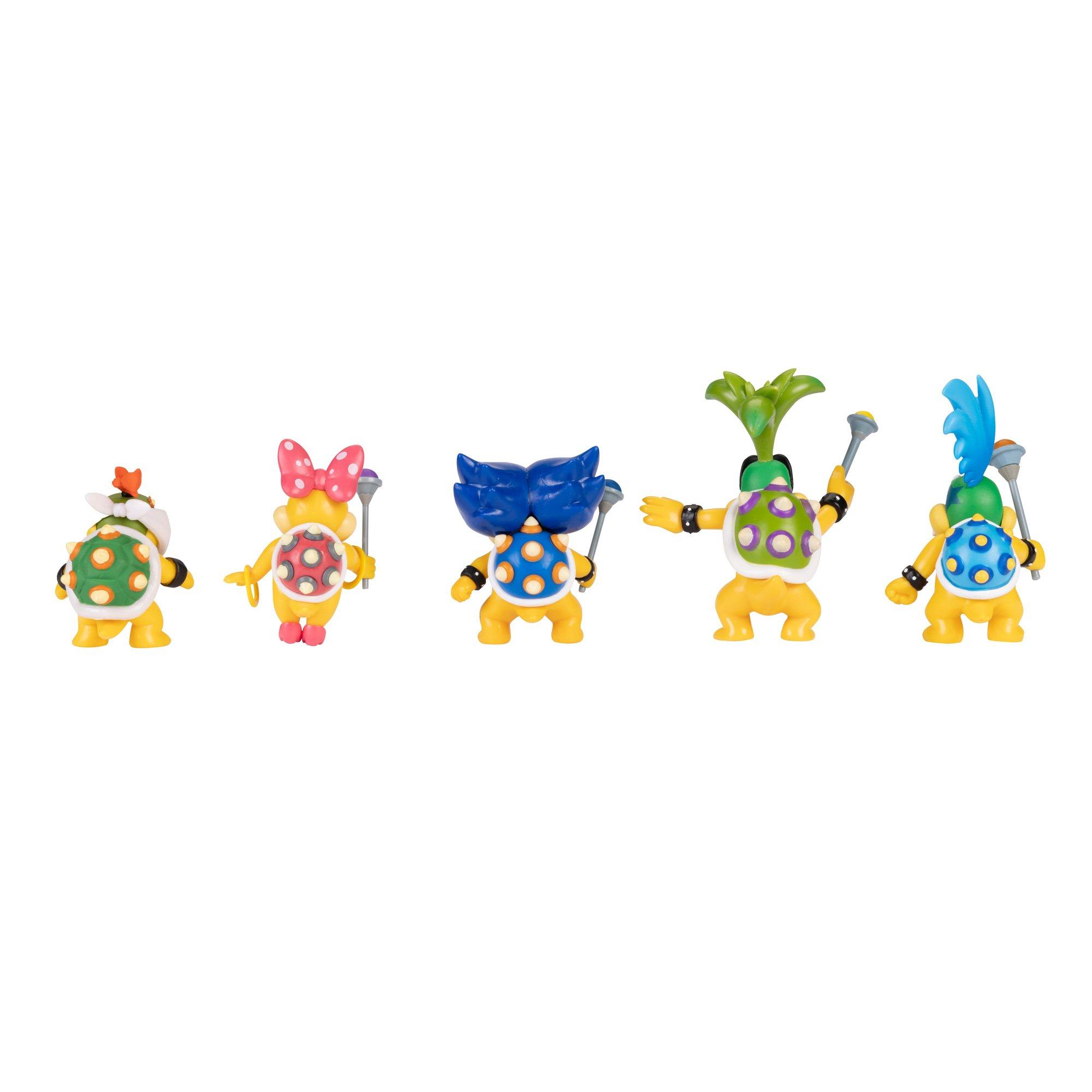 Nintendo Super Mario Bowser Jr, Wendy, Ludwig, Iggy & Larry 2.5-inch Mini Figure 5-Pack [Koopalings]