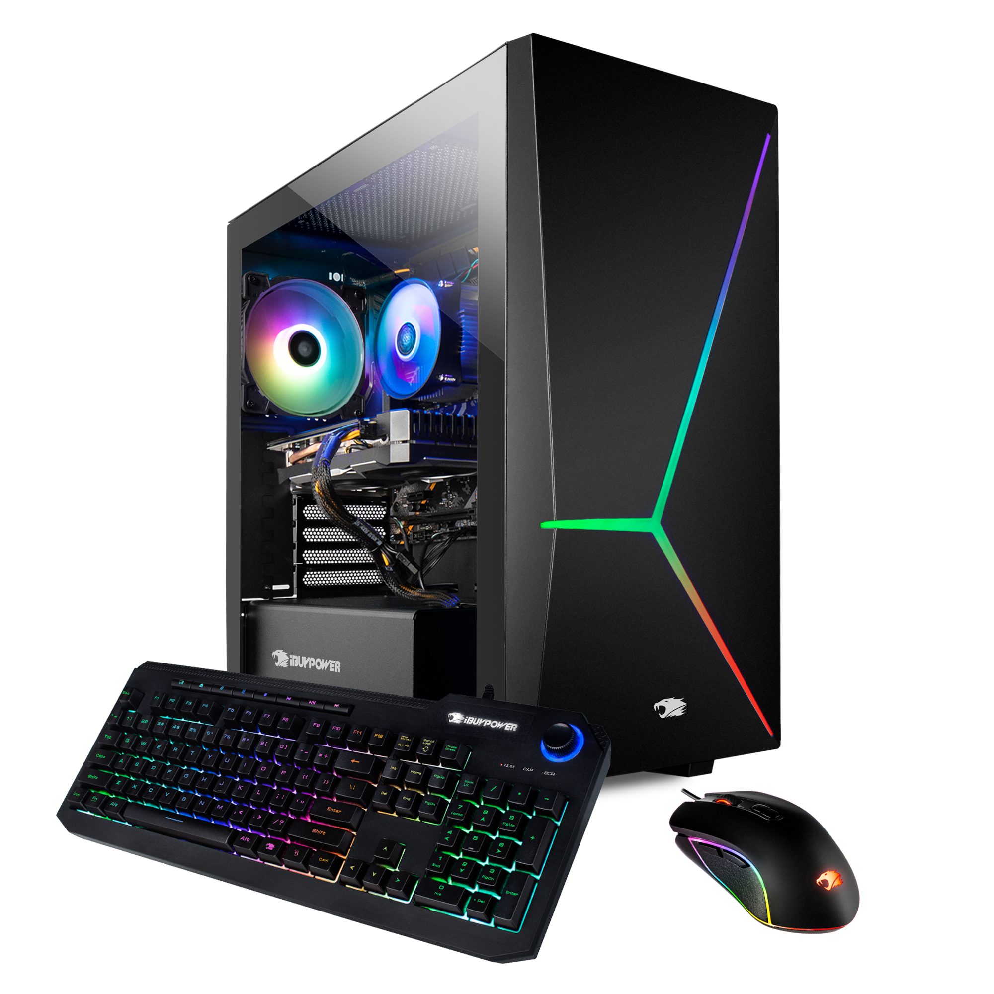 iBUYPOWER Slate MR187i Gaming PC Intel i7-11700F GeForce RTX 2060 SUPER 16GB RAM 500GB SSD 1TB HDD