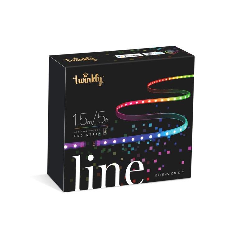 list item 2 of 12 Twinkly Line 5-ft App Controlled RGB LED Light Strip Extension Kit