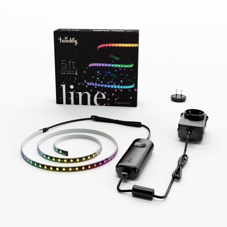 Twinkly Line 5-ft App Controlled RGB LED Light Strip Starter | GameStop