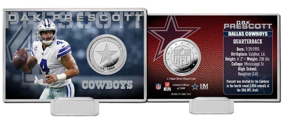 Highland Mint Dak Prescott Silver Coin Card