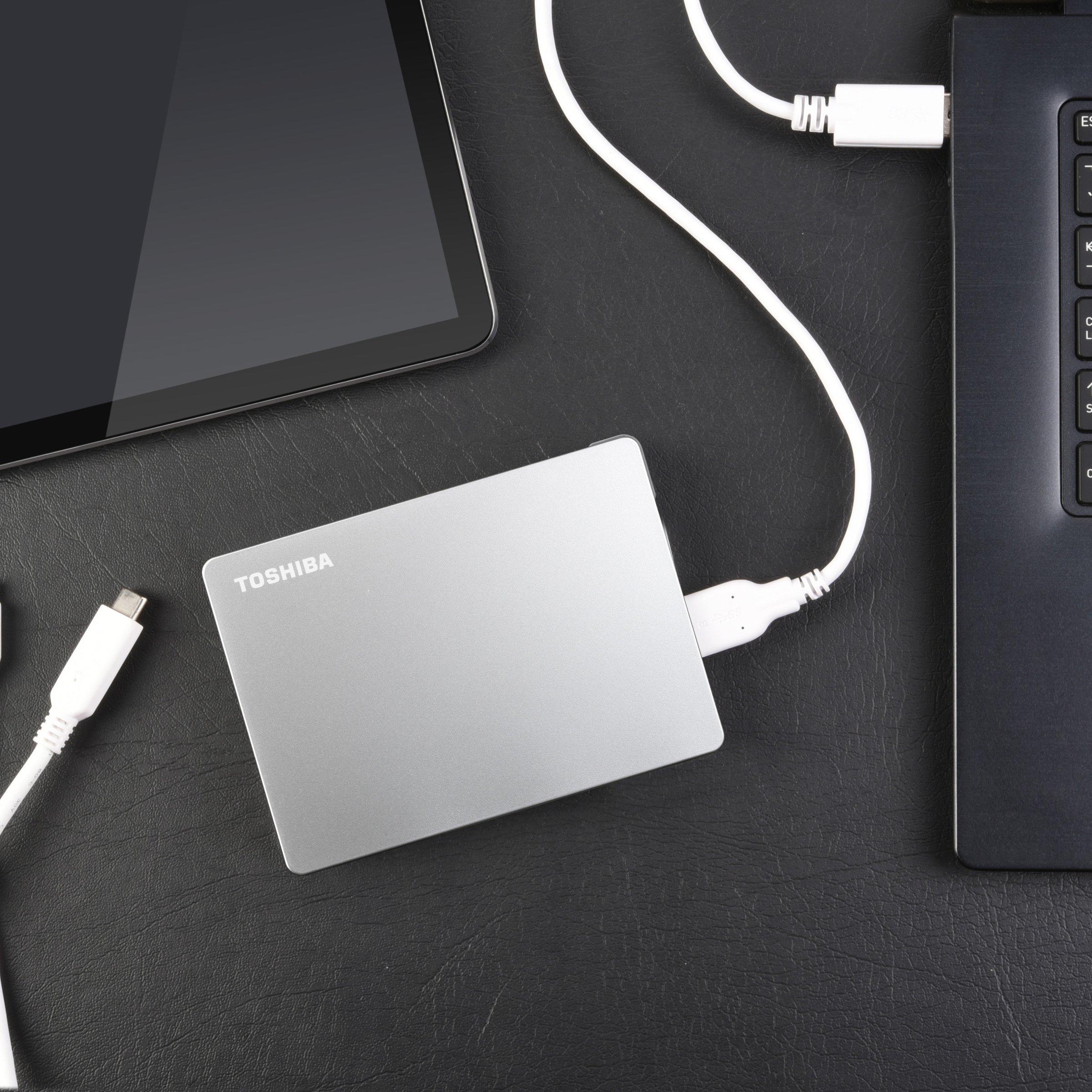 Toshiba Canvio Flex Portable External Hard Drive 4TB Silver