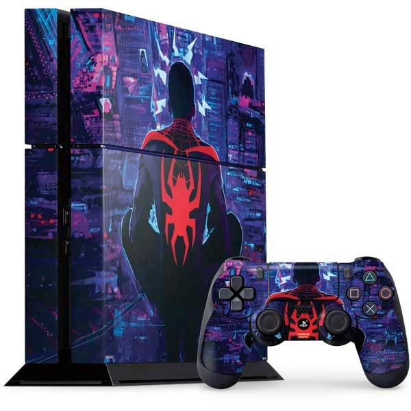 Skinit Spider-Man Miles Morales Back Profile Skin Bundle for PlayStation 4
