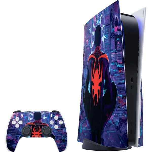 Skinit Spider-Man Miles Morales Back Profile Skin Bundle for PlayStation 5