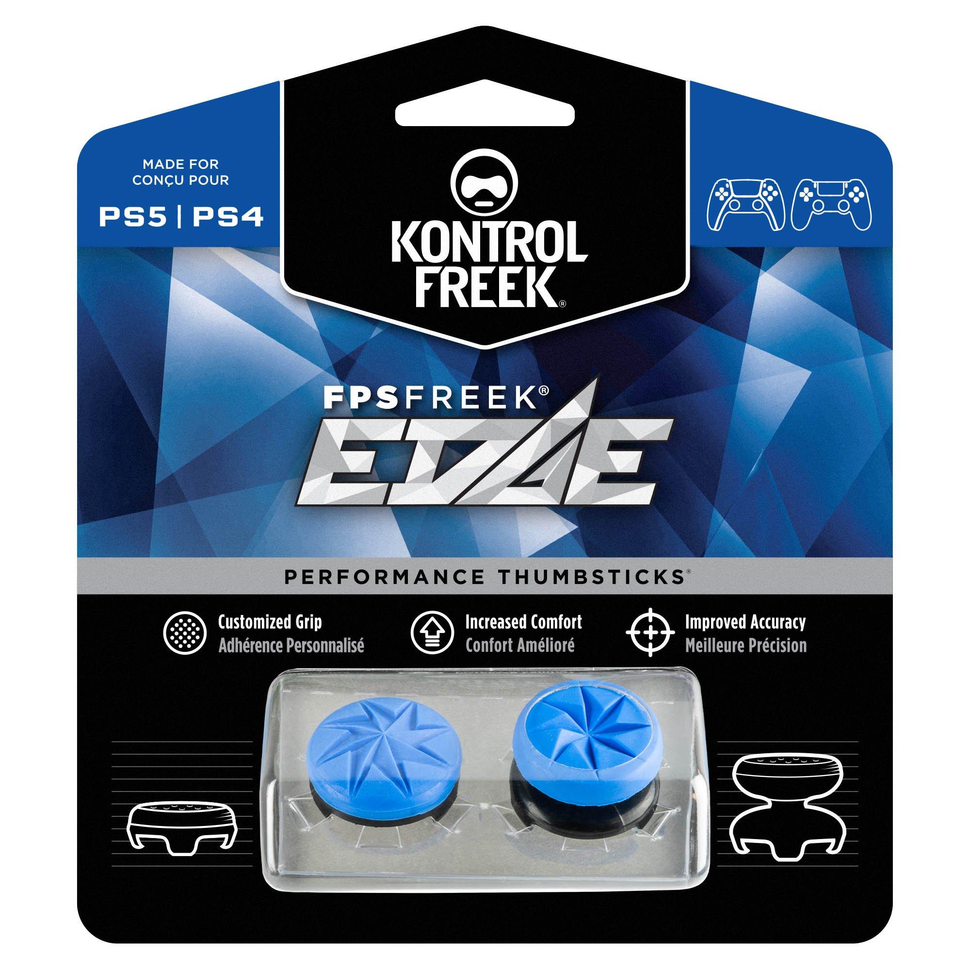  KontrolFreek FPS Freek Galaxy Black for Playstation 4 (PS4) and Playstation  5 (PS5), Performance Thumbsticks, 1 High-Rise, 1 Mid-Rise