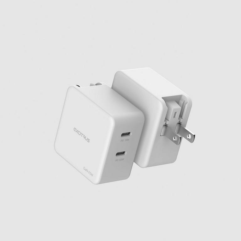 Excitrus 65W GaN Dual USB-C Wall Charger