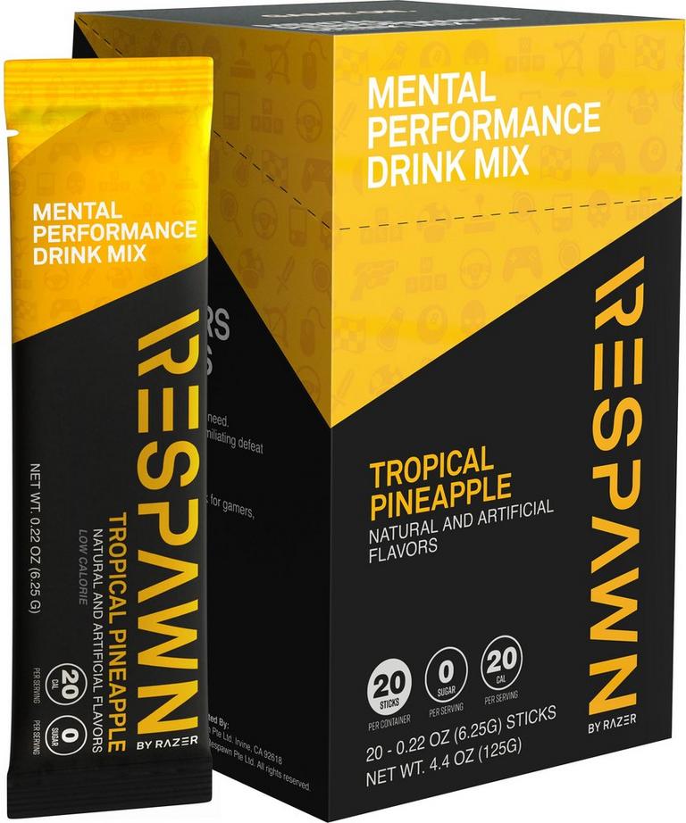 RESPAWN by Razer Mental Performance Drink Mix Tropical Pineapple