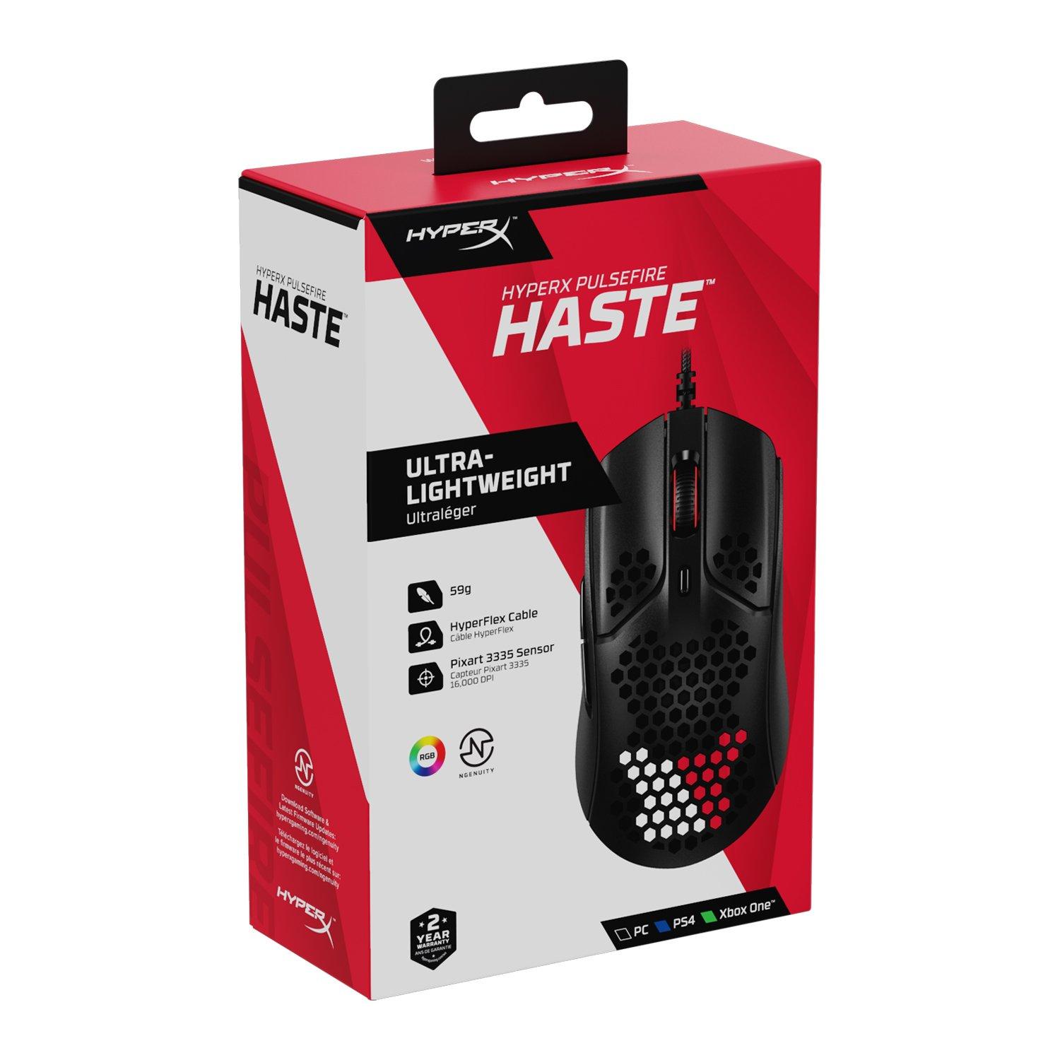 HyperX Pulsefire Haste Wired Gaming Mouse - Black