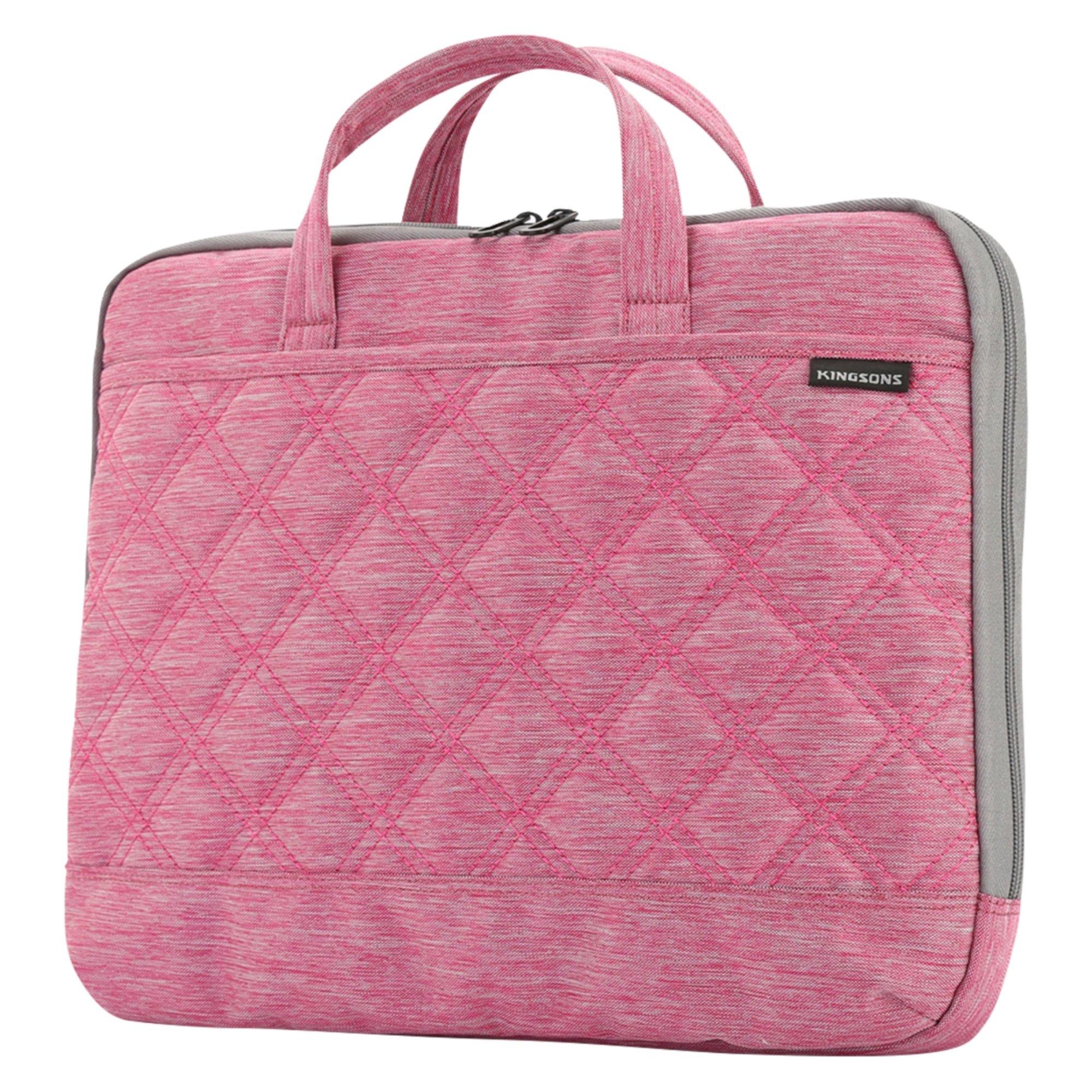 list item 1 of 4 Kingsons Trace Series Womens Laptop Bag Pink