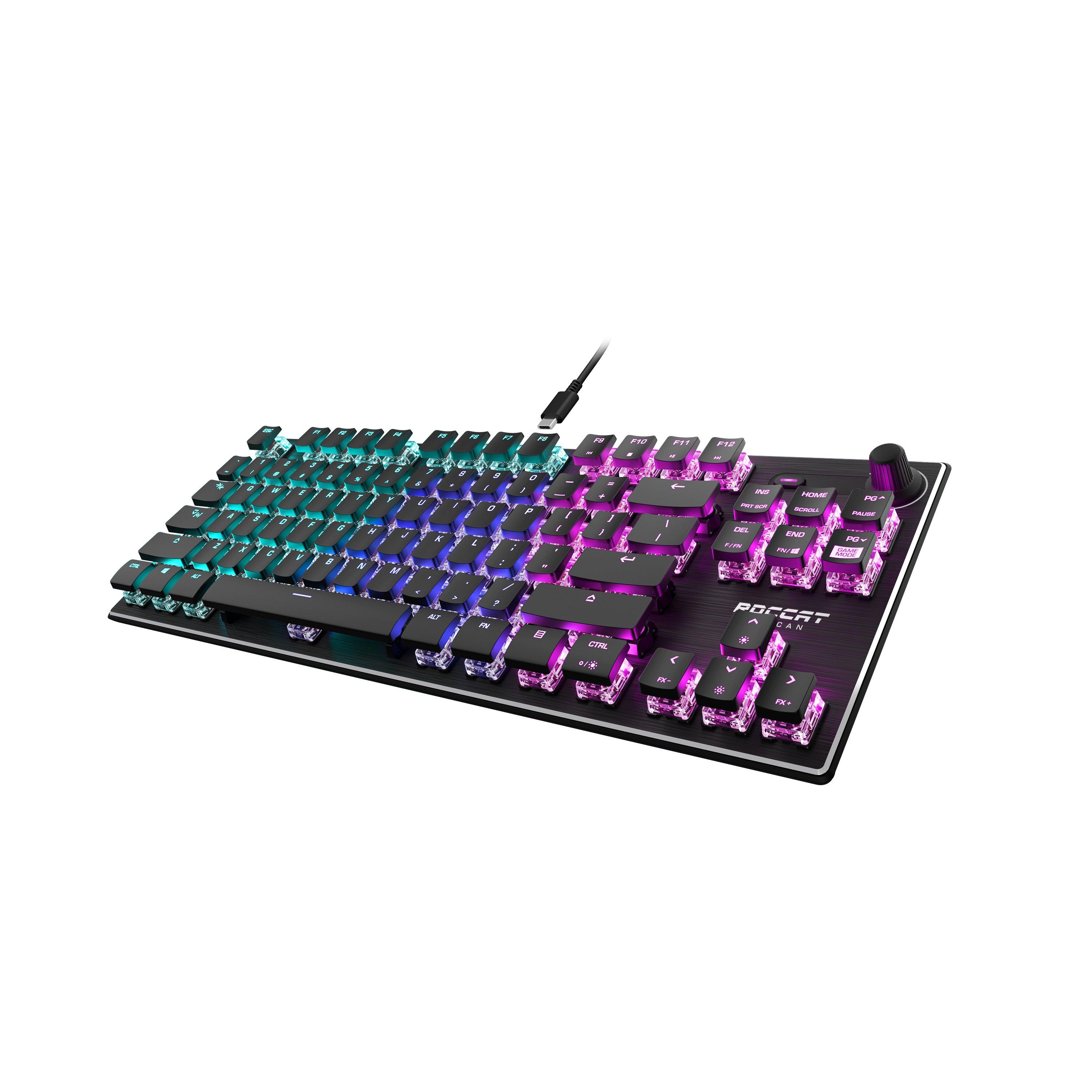 Roccat Vulcan Tkl Compact Mechanical Wired Rgb Gaming Keyboard Black Gamestop