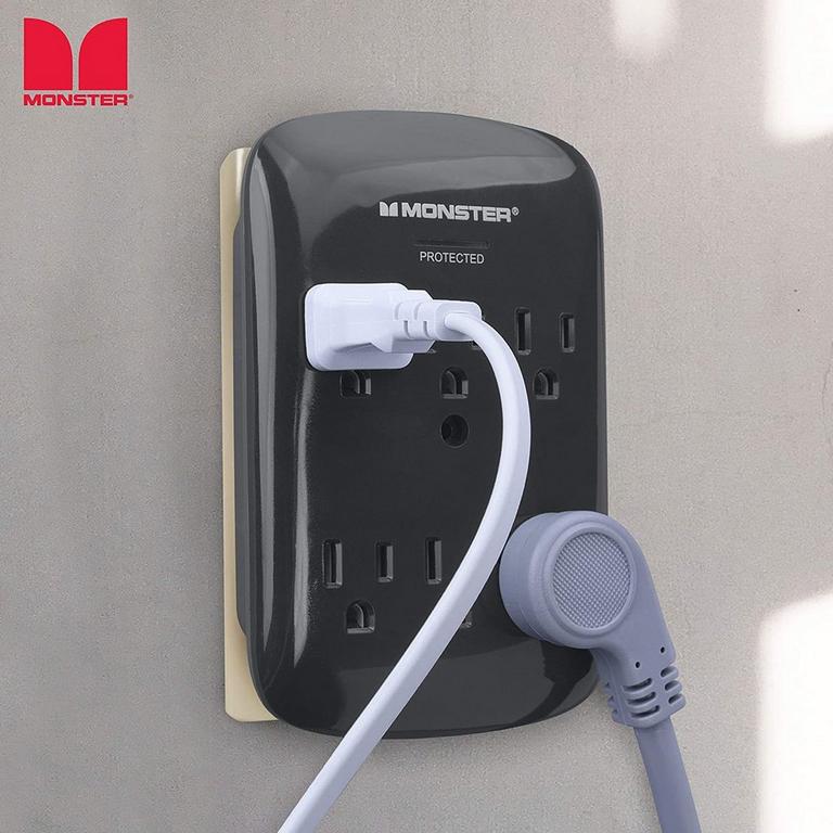 Monster Wall Tap Surge Protector 6 Outlet
