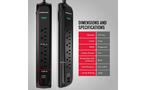 Monster Power Strip Surge Protector 6 Outlets with 2 USB Ports